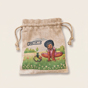 Puzzle Pichine dans son sac en jute — 12 pièces (3-5 ans)