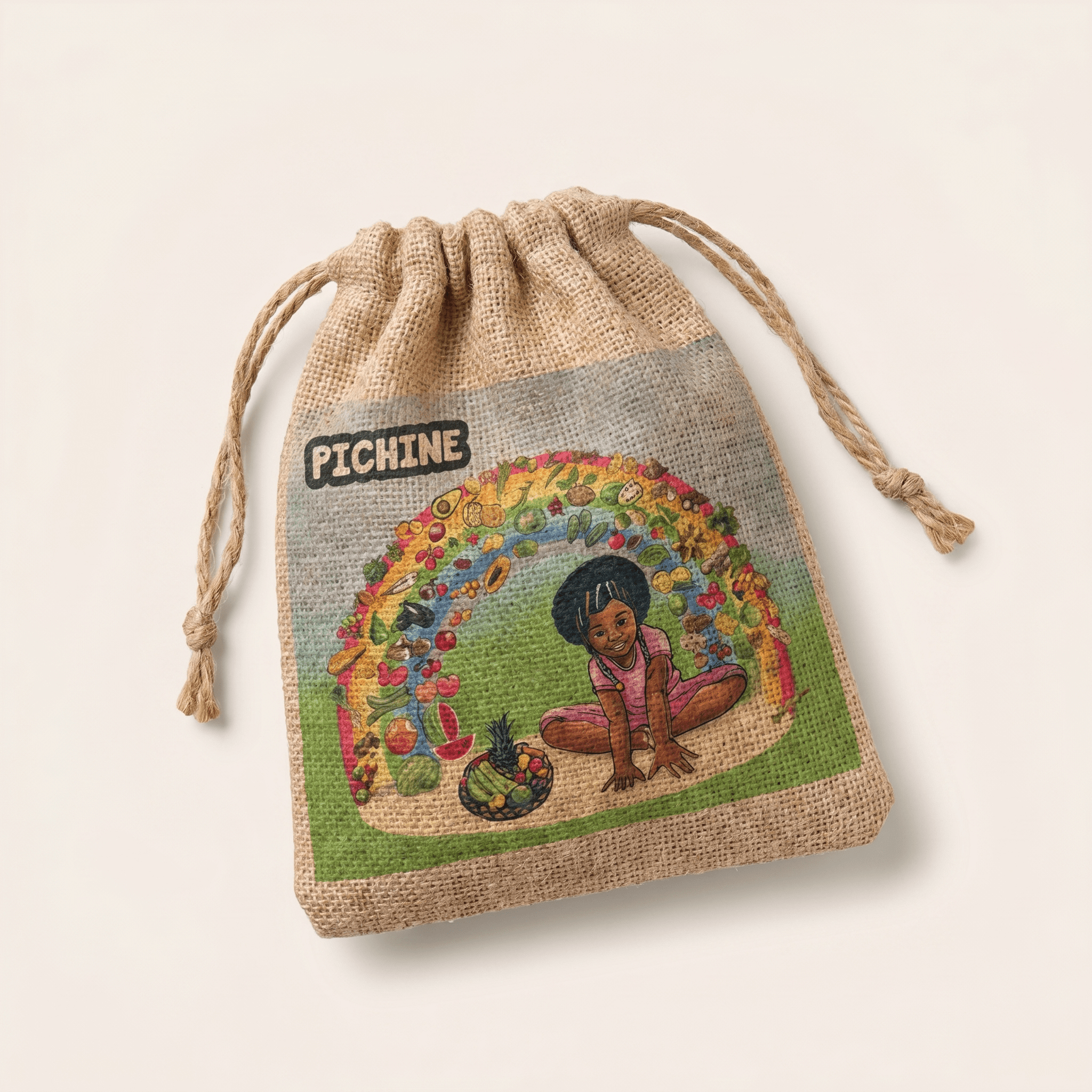 Puzzle Pichine dans son sac en jute — 30 pièces (5 ans et +)